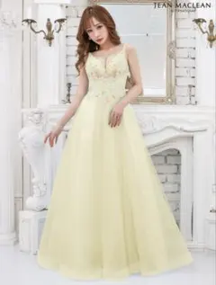 JEAN MACLEAN/イエローロングドレス/ナイトドレス