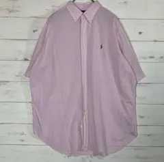 ポロラルフローレン ピンクストライプ シャツ