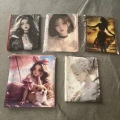 52.フラットポーチ 5点