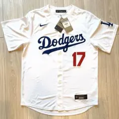 大谷 17ドジャース リミテッド レプリカユニフォーム ホワイト XL タグ