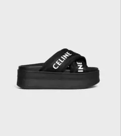 未使用 セリーヌ アイコニック フラット サンダル 39 黒 2025年最新】CELINE レディース サンダル・ミュールの人気アイテム