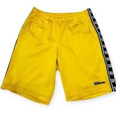 Wilson ハーフパンツ メンズL イエロー スポーツ トレーニング 短パン