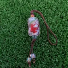 ストラップ 花柄 ビーズ新品