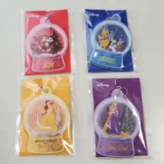 クリスマス　スノードーム　キーホルダー　オーナメント　ディズニー　くじ　アクリル