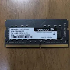 TEAMGROUP 8GB DDR4 2133 メモリー　ノートパソコン用①のサムネイル