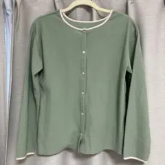 グリーン 長袖 トップス Fサイズ