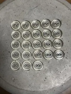 クリア メタル 2穴ボタン 23個 高級ブルゾン