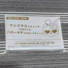 mini 雑誌 1月号　増刊　特別付録　ハローキティ 日焼け　サングラス　ポーチ