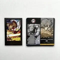 鬼滅の刃　ダイニング　チェキ風ブロマイド　コースター　我妻善逸　宇髄天元