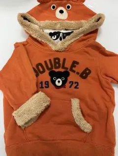 DOUBLE.B クマのフード付きトレーナー