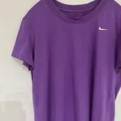 Nike DRI-FIT パープル Tシャツ M ランニングシャツ ワンポイント