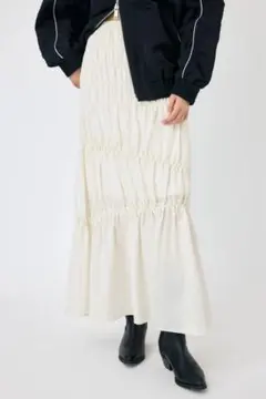 MOUSSY PLAID GATHER スカートのサムネイル