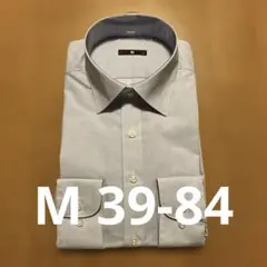 新品【スーツセレクト】【BLACK LINE】ワイドカラーシャツM(39-84)