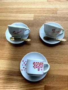 モロゾフミニミニコーヒーカップ3セット　昭和レトロのサムネイル