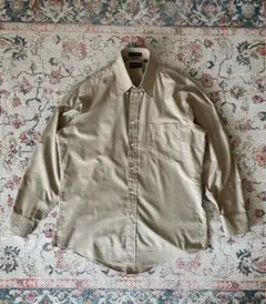 90年代　クリスチャンディオール 茶系チェックシャツM相当USA企画