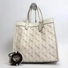 【極美品】COACH フィールド トート 馬車ロゴ 2way ショルダーバッグ