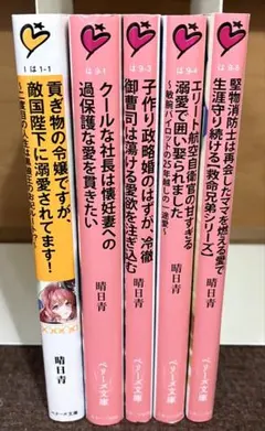 ベリーズ文庫・恋愛小説・全5冊セット