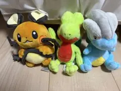 ポケモンセンター ぬいぐるみ Pokémon fit デデンネ キモリ タツベイのサムネイル