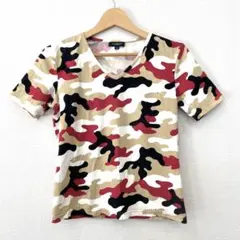 Y508-123　バーバリーロンドン　カットソー　サイズ40　迷彩　カモフラ