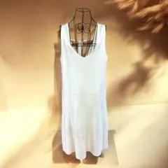 【Bab】バックスリット ニットワンピース / ジャンパースカート
