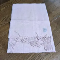 カシミヤ100％ マフラー フォギーピンク