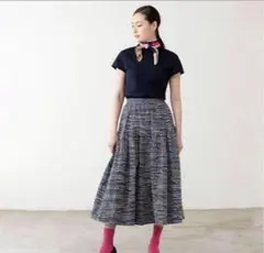 she tokyo Jessica Stripe ロングスカート SHE Tokyo Jessica big stripe スカート 38 - メルカリ