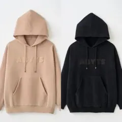 abyts ZIP UP PILE LOGO HOODIE ブラック サイズ3 - メルカリ