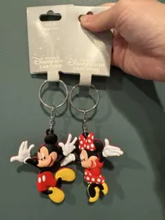 上海ディズニーリゾート ミッキー・ミニー キーホルダーセット