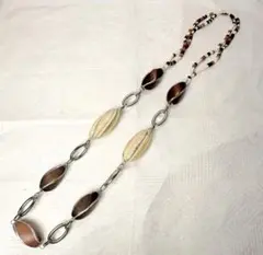 英国製 ヴィンテージ ネックレス ビーズ 木製ビーズ