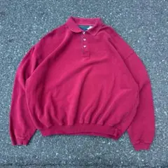 DOCKERS コットンロングスリーブポロシャツ