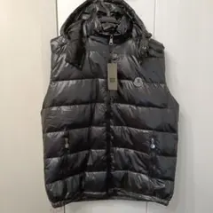 【新品】BOLINI ブラック ダウンベスト フード付き