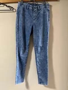 〈匿名配送〉ユニクロ　ブルー　ウルトラストレッチレギンス　Lサイズ