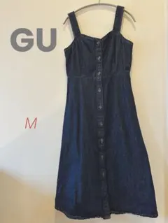 GU デニムワンピース M ジャンスカ ワンピース