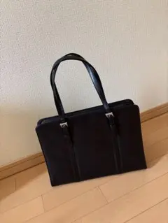 ブラックレザー ビジネスバッグ