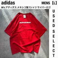犬*様 【US古着】00s Y2Kアディダス メキシコ製 Tシャツ 赤 L ゆる