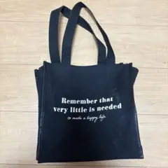 黒トートバッグマチ付き