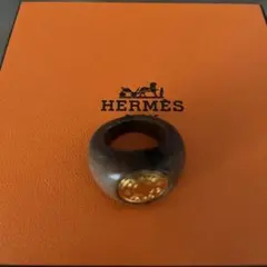 HERMES セリエ　ウッドリング 指輪 ゴールドのサムネイル
