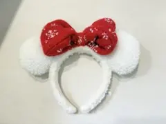 ディズニー　カチューシャ　クリスマス　2018 ミニー　スノー　Disney