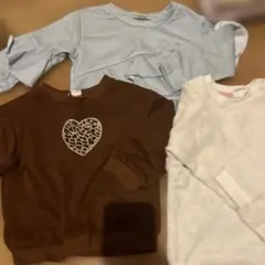 トレーナーセット（ブラウン・水色・ホワイト）