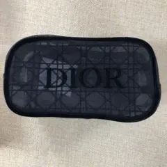 Dior ブラックメッシュポーチ ノベルティ
