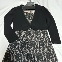 【新品未使用】マーリエ　ニットリボン　カーディガン　ウール100% 9号