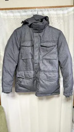 グレー 中綿ジャケット 4ポケット