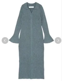 LAGUNAMOON ロングニットワンピース　ブルー　美品