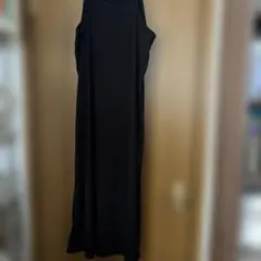 GU リブ キャミワンピース ブラック XL