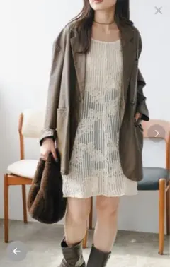 【Kastane】フラワーレースミニワンピース