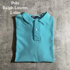 Polo Ralph LaurenラルフローレンポロシャツターコイズLサイズ半袖