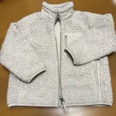 ホワイト フリースジャケット 100cm~