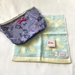 【新品未使用】Barbieポーチ付きハンカチ
