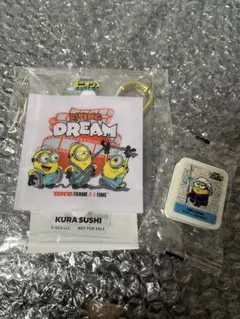【新品】くら寿司×ミニオン ビッくらポン クリアポーチ＆消しゴム 2点セット