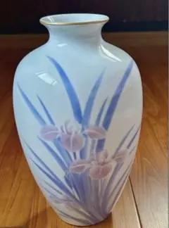 深川製磁 官窯染付 菖蒲 花瓶 大型 40cm - メルカリ